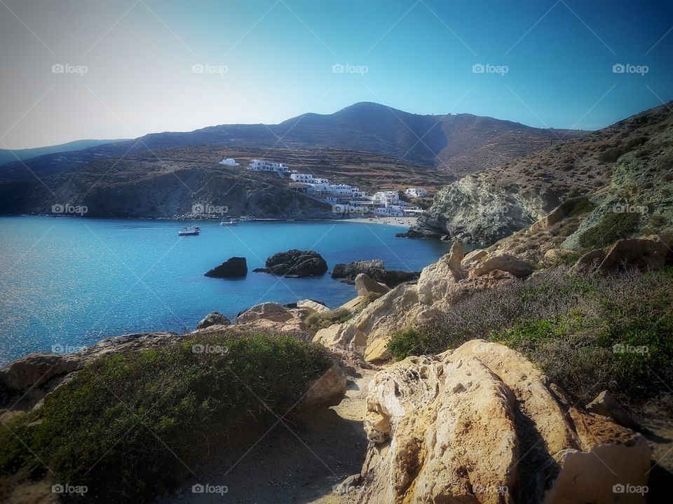 Hiking on Folegandros Greece