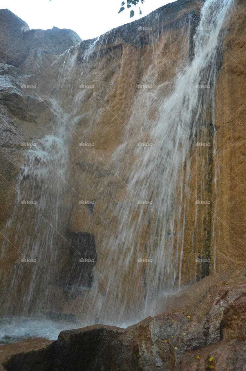 Water, No Person, Waterfall, Nature, Rock