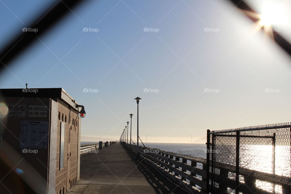 No Person, Sunset, Water, Bridge, Travel