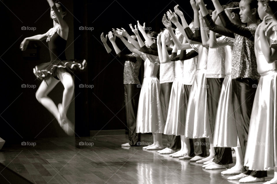 ballet jump stage ballerina by i_remus