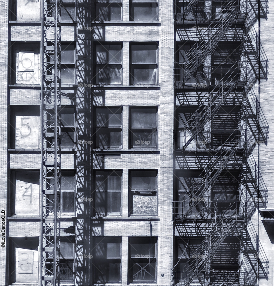 Chicago Series: View from the Third Floor of the Library: May 5, 2017