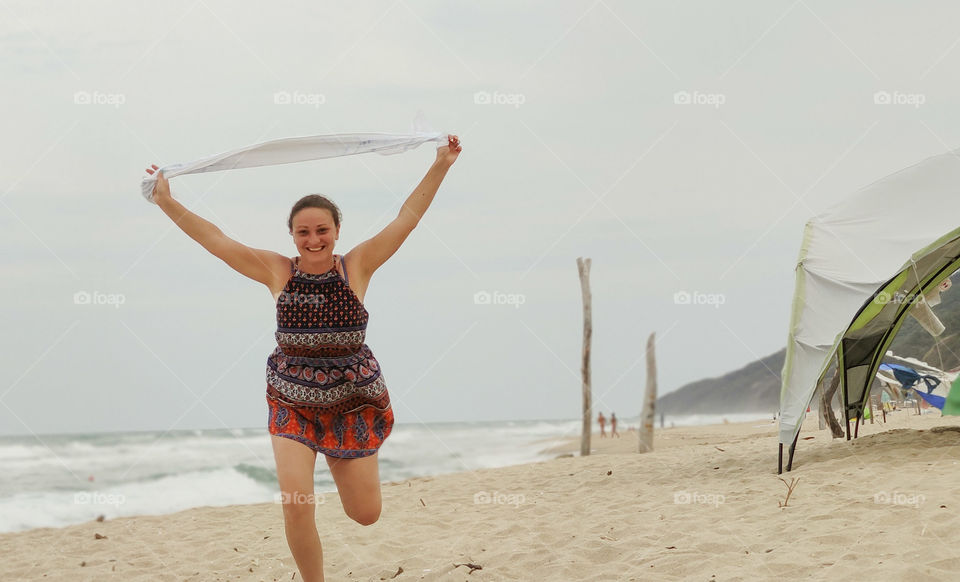 Beach ocean run