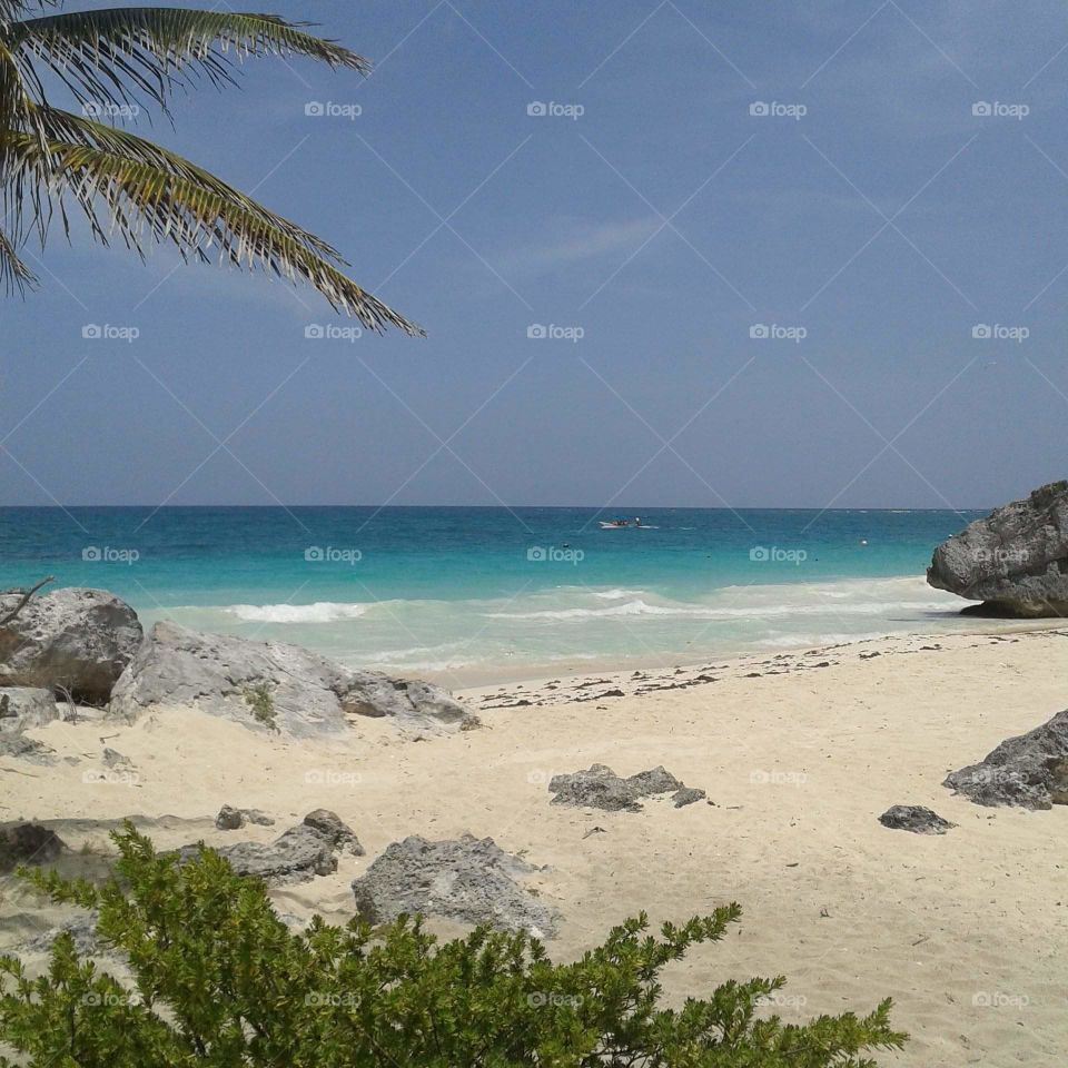 Tulum, playa mexicana.