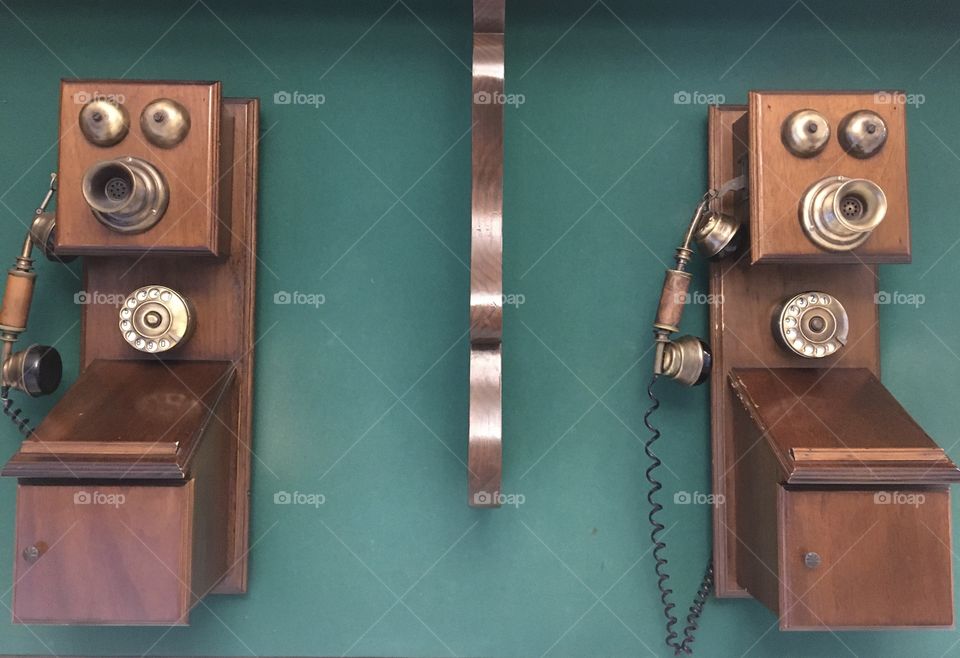 Two old phone devices
