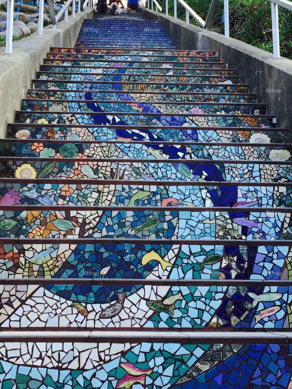 Mosaic stairs