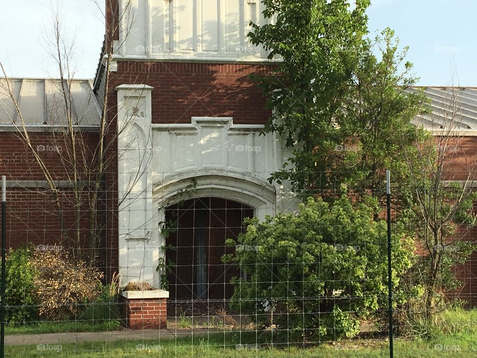 Abandoned School in a Ghost Town