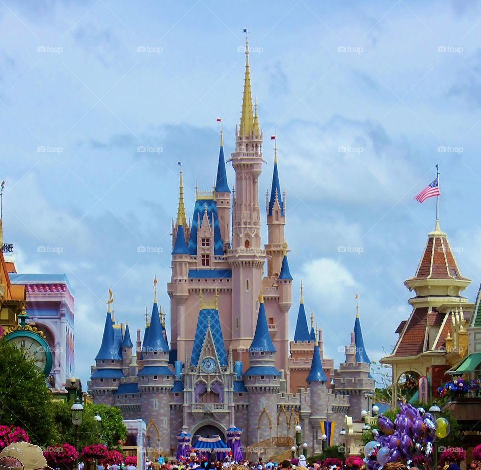 Welcome!  . It's the best sight in the world - Cinderella's castle  greeting you as you enter the magic kingdom!  