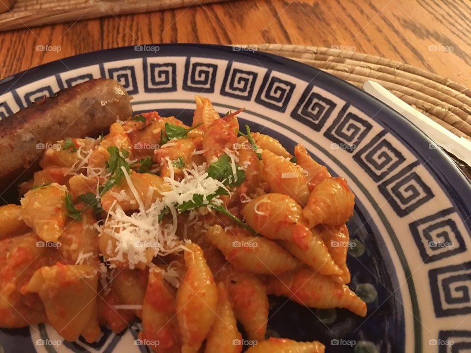 Plate of pasta 