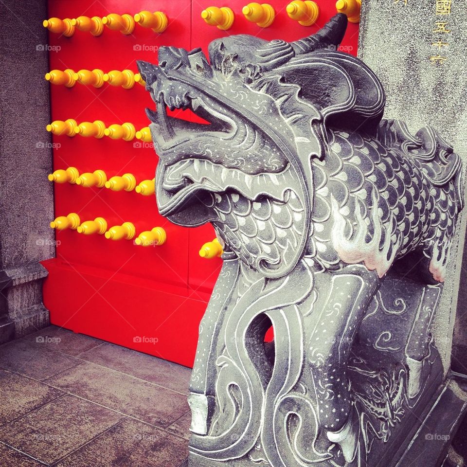 Lion statue for the temple 