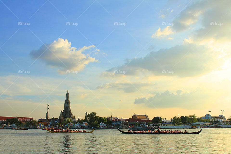 Chao Phraya River ,Bangkok ,Thailand.