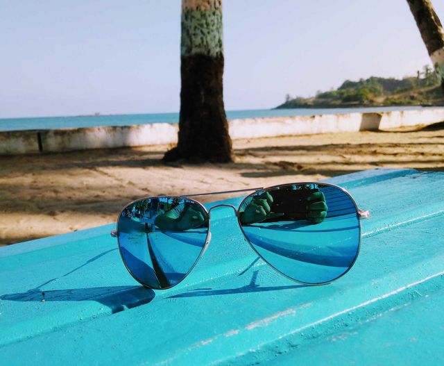 Ray-Ban at beach