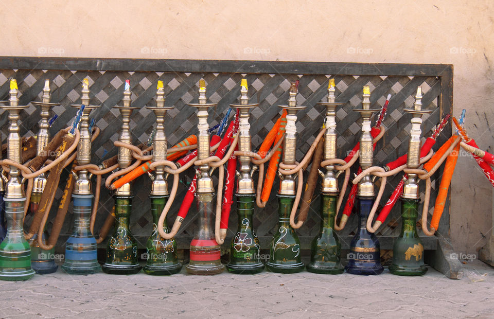 Hookah / sheesha line up in dubai, united Arab Emirates