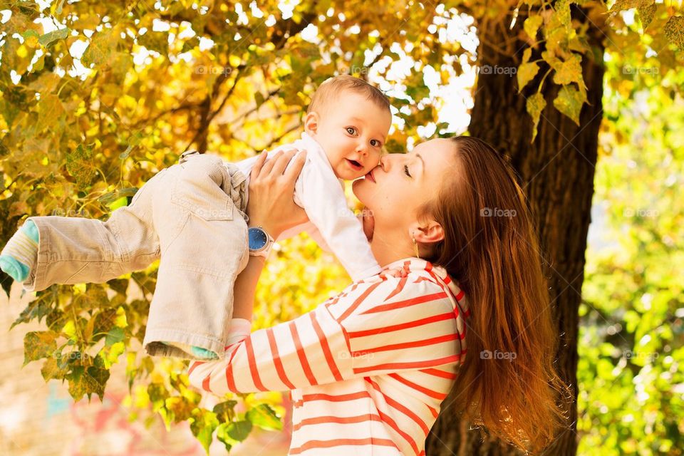 Mom with baby 