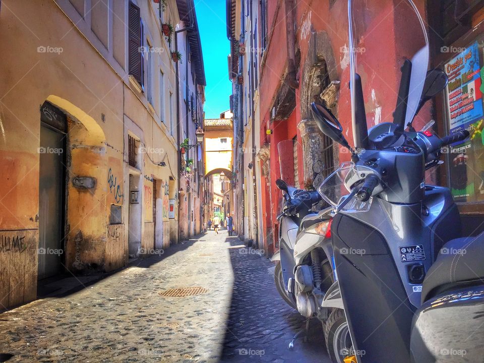 Rome Alley. One of the many alleyways in Rome
