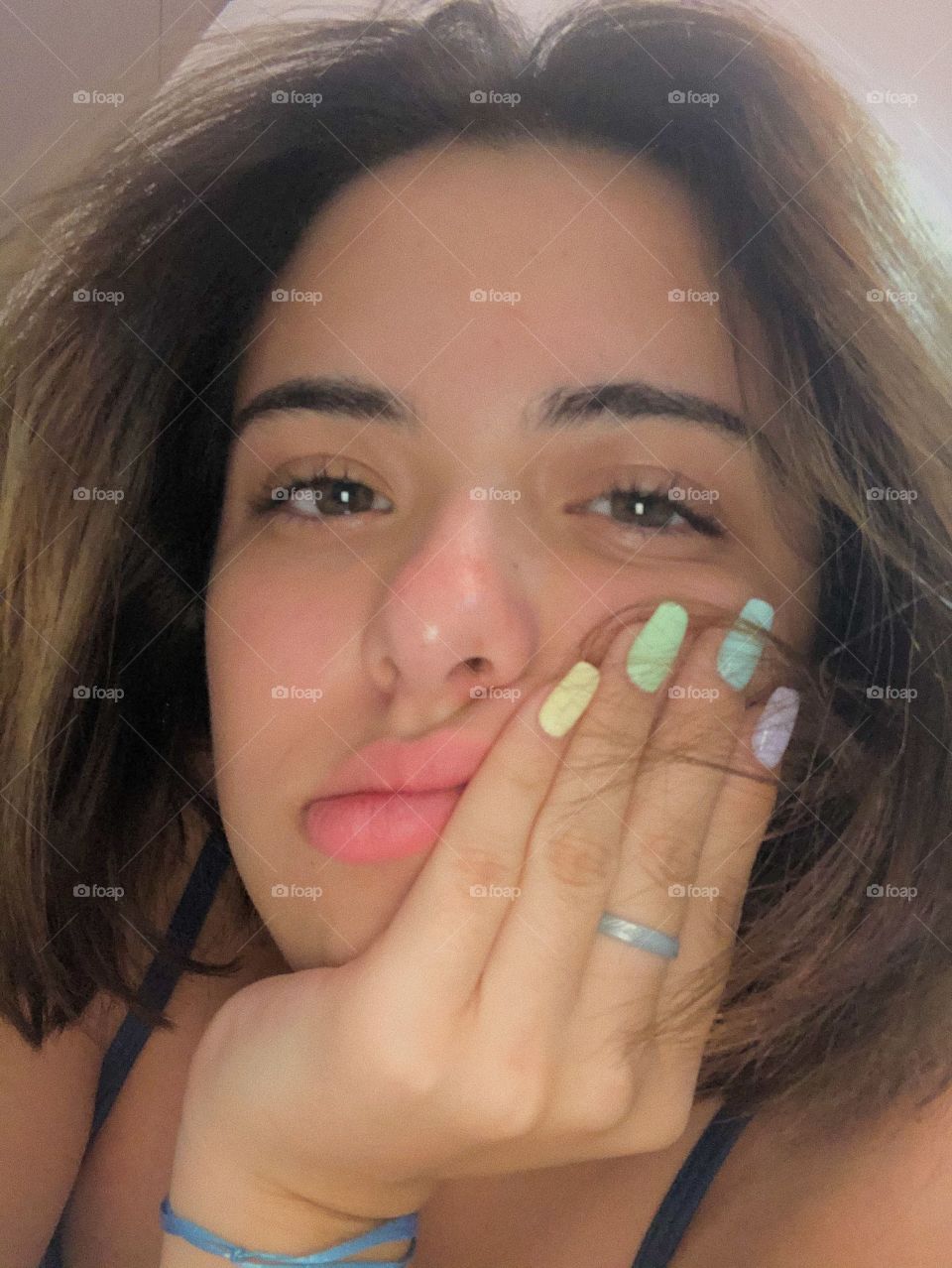 Cute nails girl