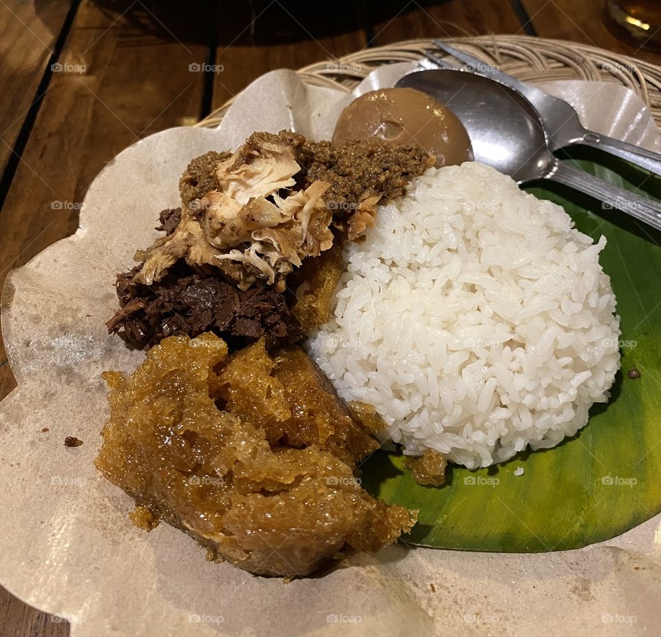 Traditional food for dinner 