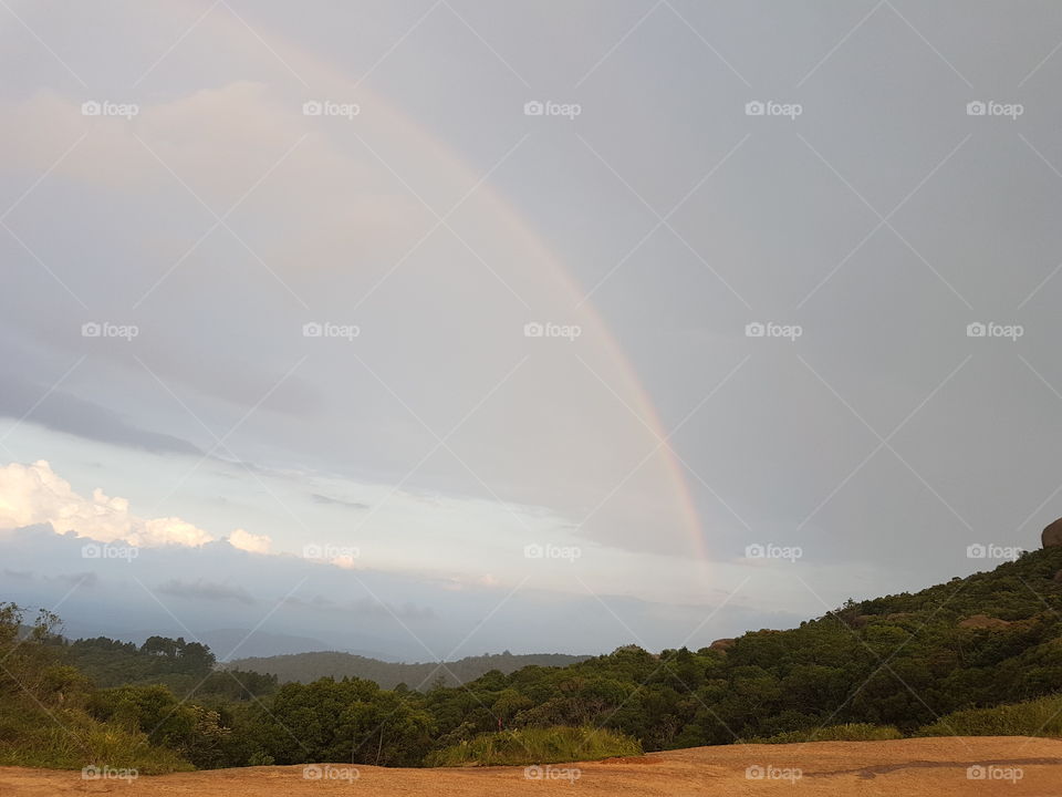 Rainbow at Pedra Grande Brazil