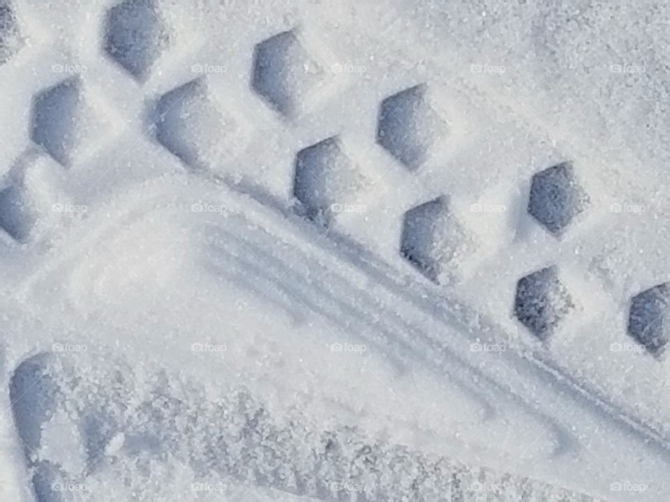 Footprint in Snow