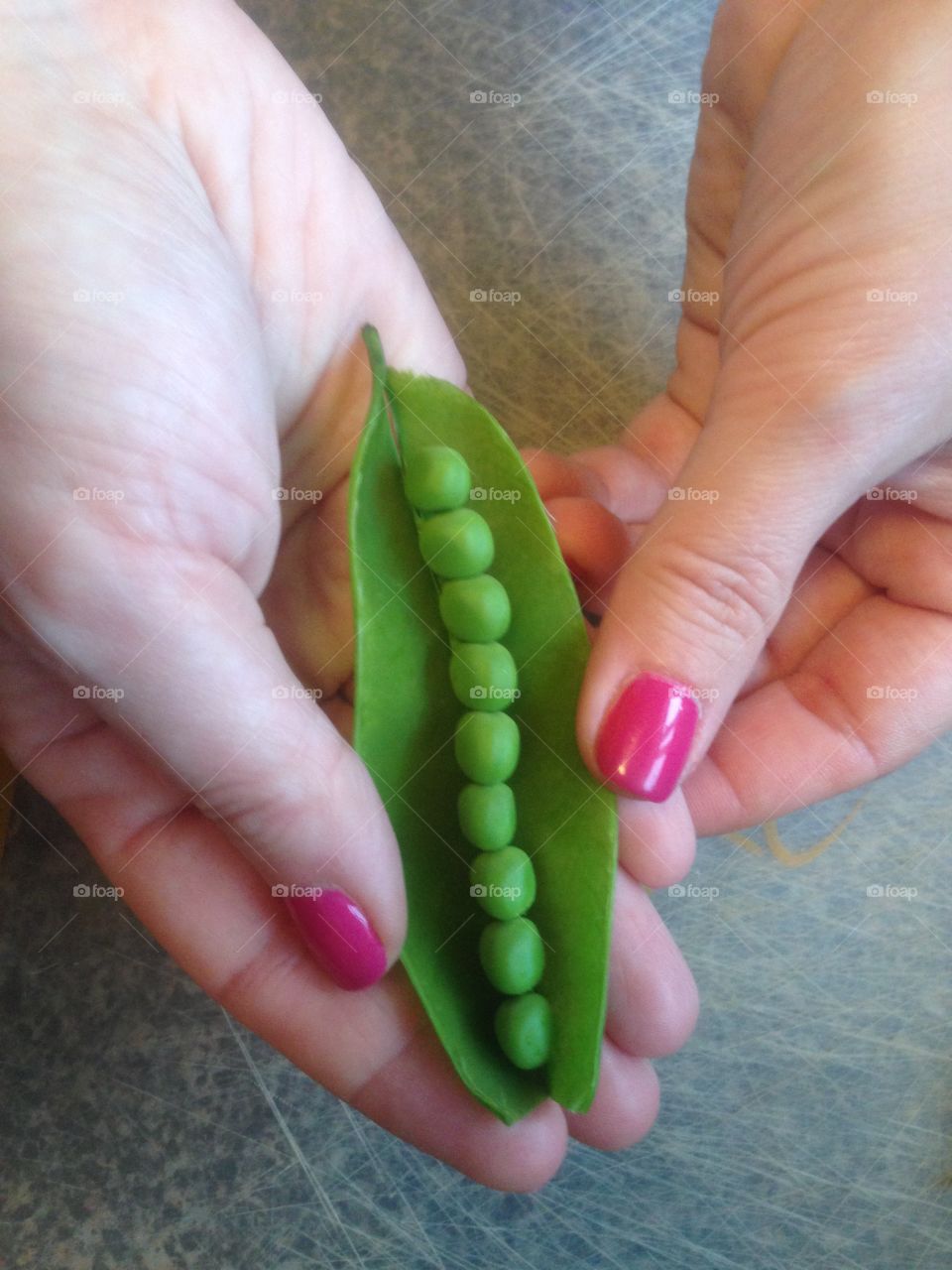 Freshest ingredients, greenest peas in a pod.  