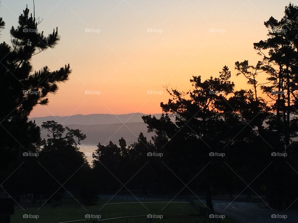 Sunrise Monterey . Sunrise in Monterey California 