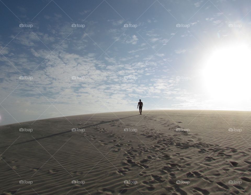 Walking on the dunes