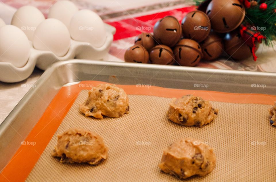 Chocolate chip cookies for Santa 