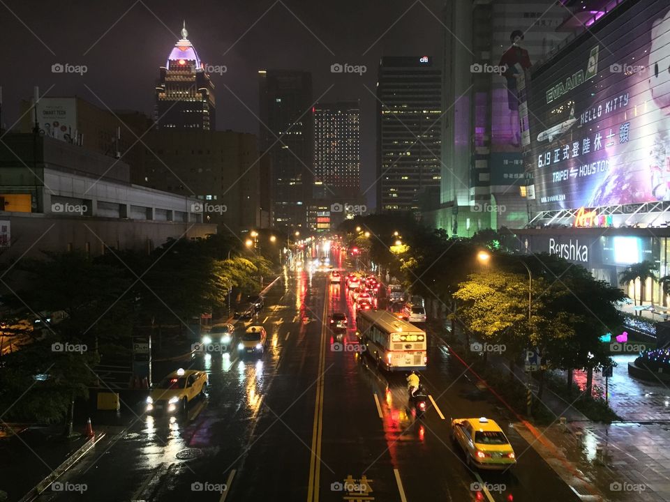 Road, Traffic, City, Street, Evening