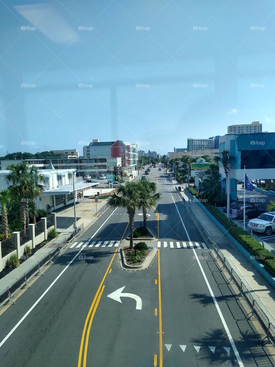 Streets and roads in North Carolina lots of buildings and clear picture 