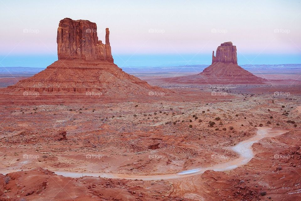 Monument valley sunset