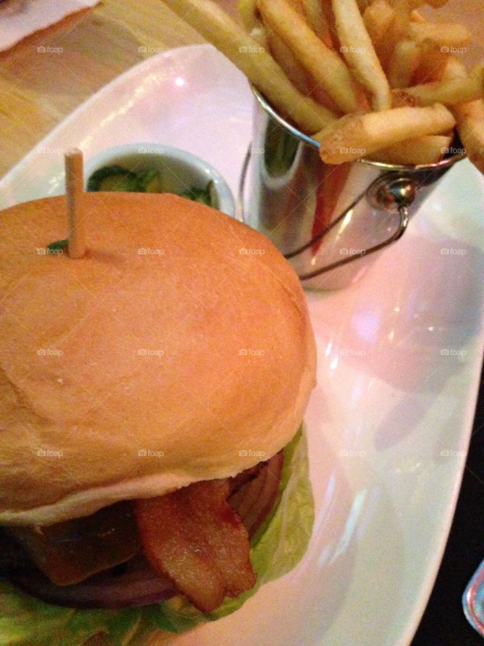 Cheeseburger and Fries