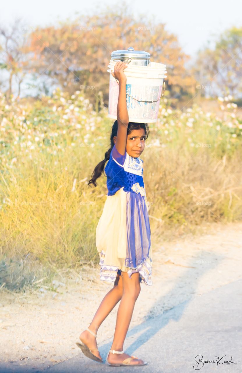 A village girl, India