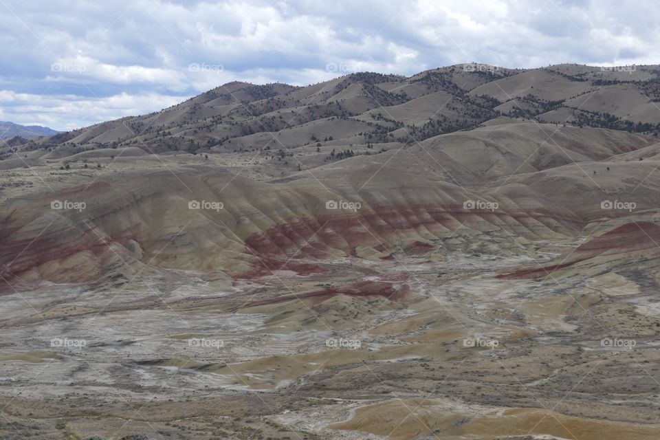 Painted Hills in the John Day Fossil Beds in Oregon.