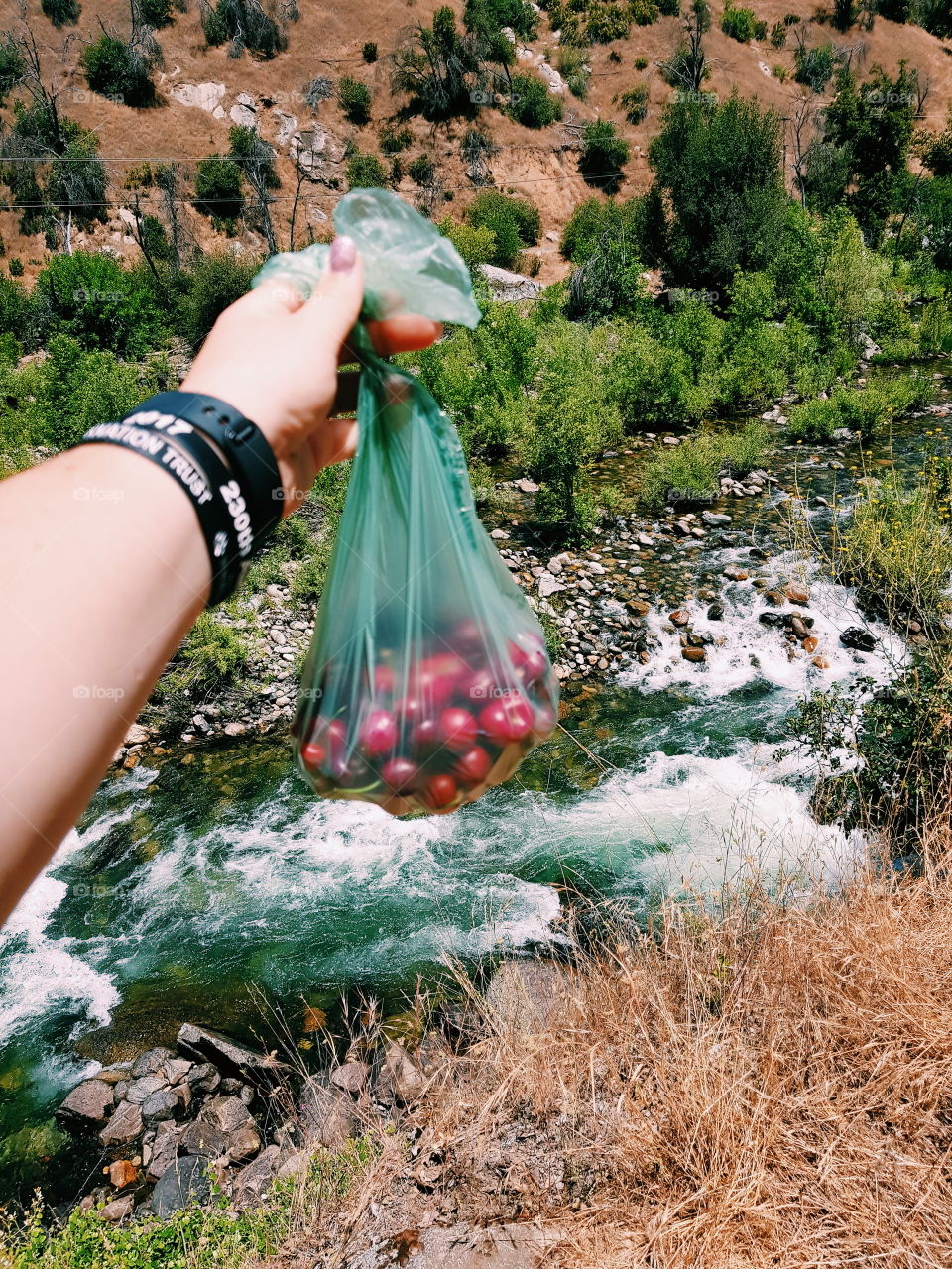 One of my favourite moments from the Summer of 2018 was buying a bag of cherries from a man at the side of the road and eating them by an ice melt river in Yosemite, California.