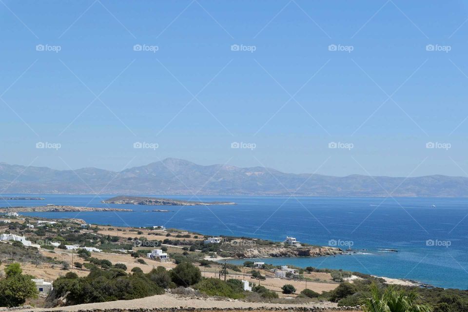 Distant view of a sea