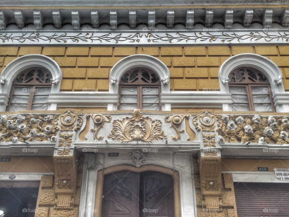 Ornate building. Quito historic area
