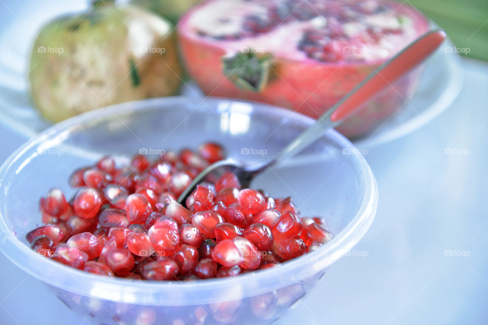 still life with pomegranates