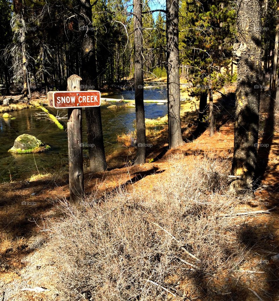 Snow Creek without the snow