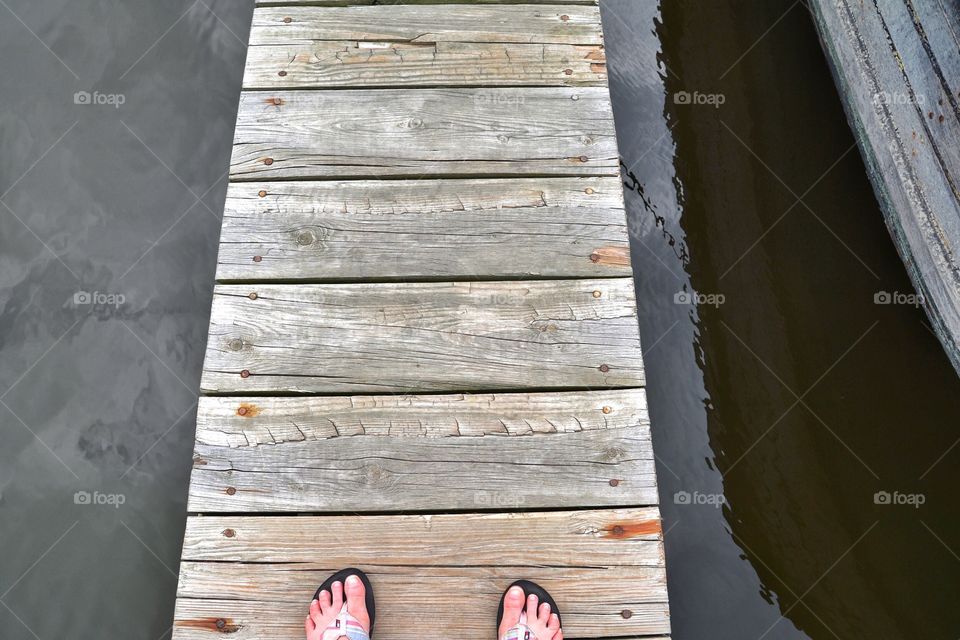 Feet Selfie on Dock