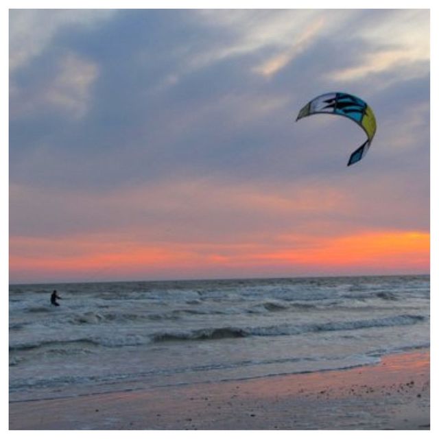 Kiter at Sunset