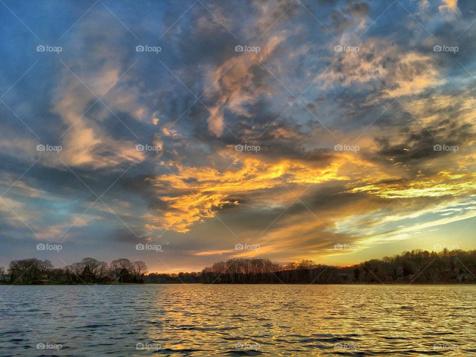 Sunset at spypond 