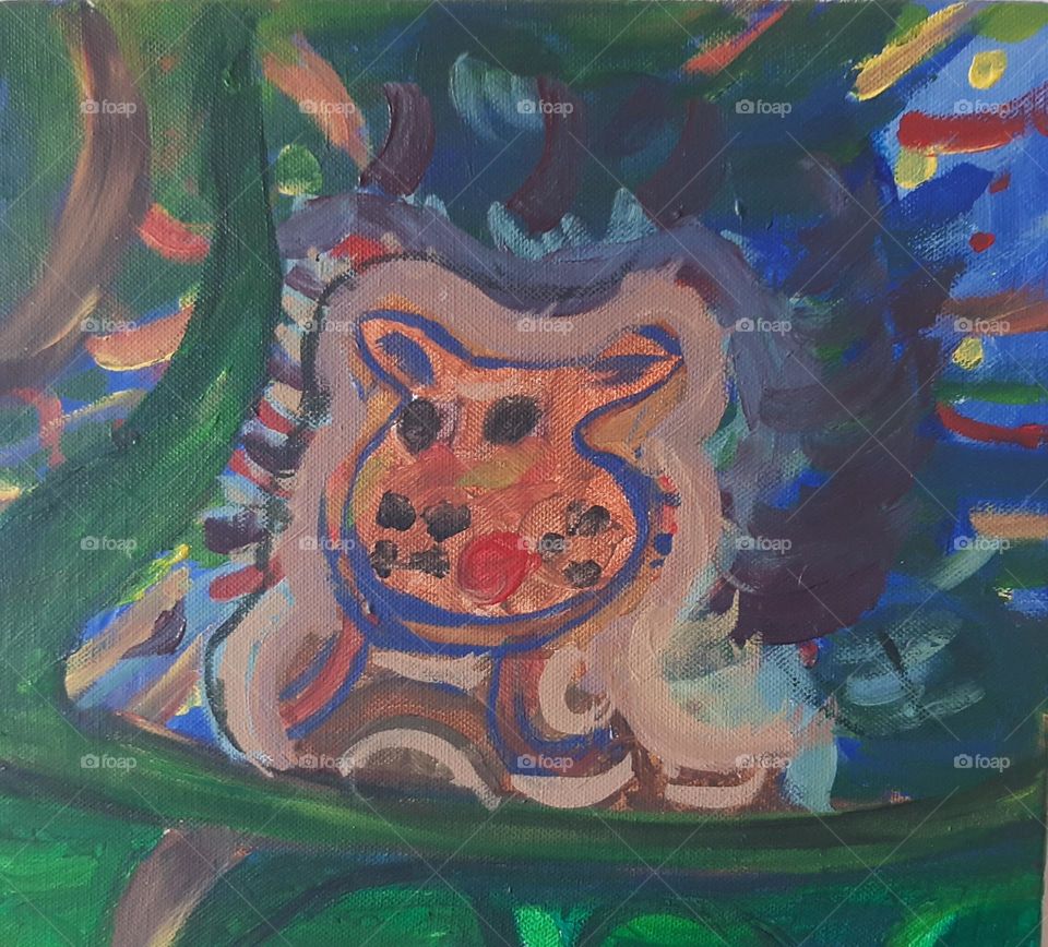 A Lion, by a Child