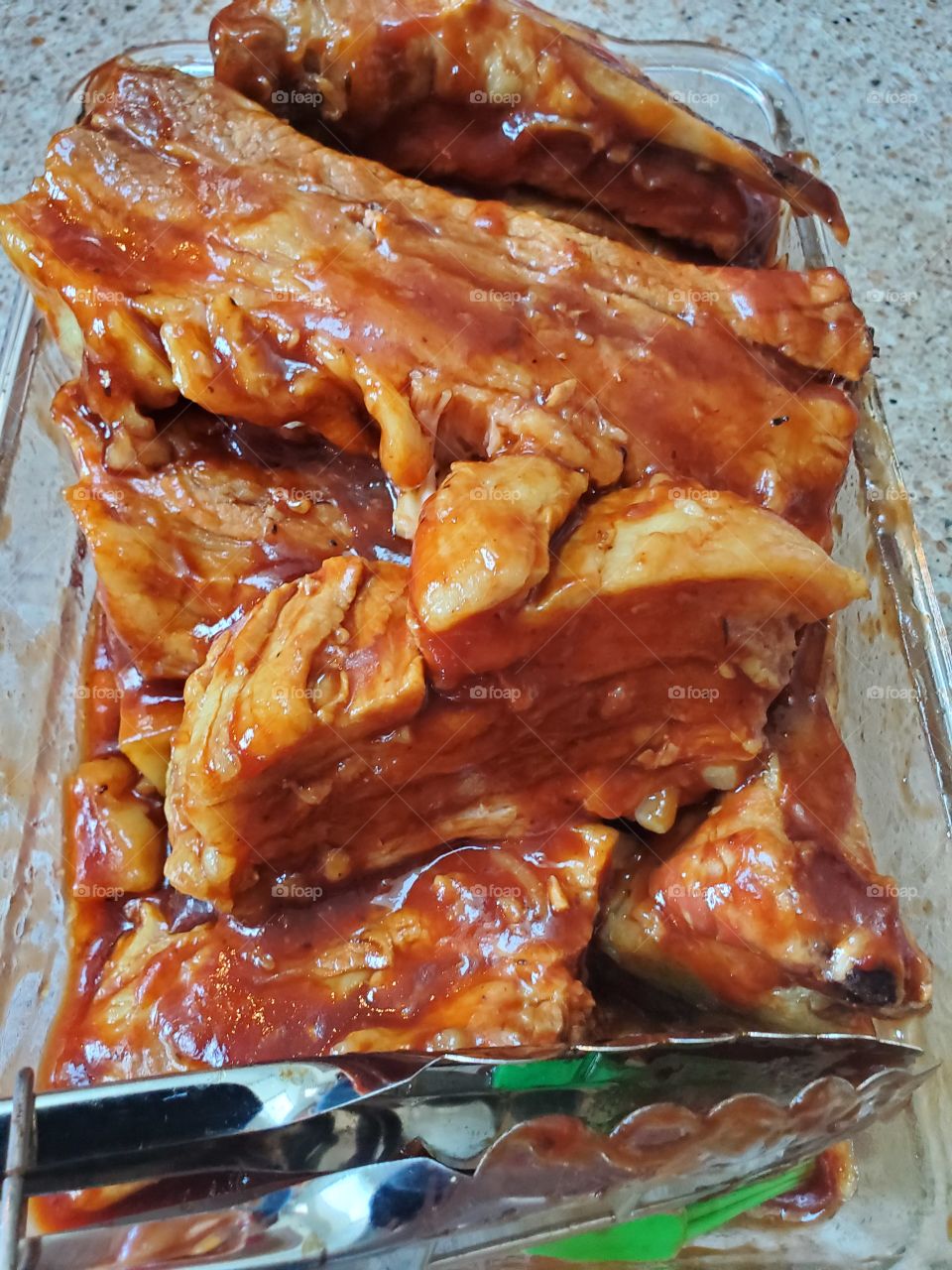 marinated tenderloin in barbecue sauce