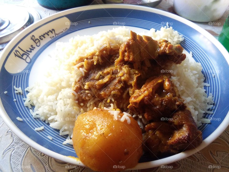Motton Kasha and Rice.....!! (Bengali Food)