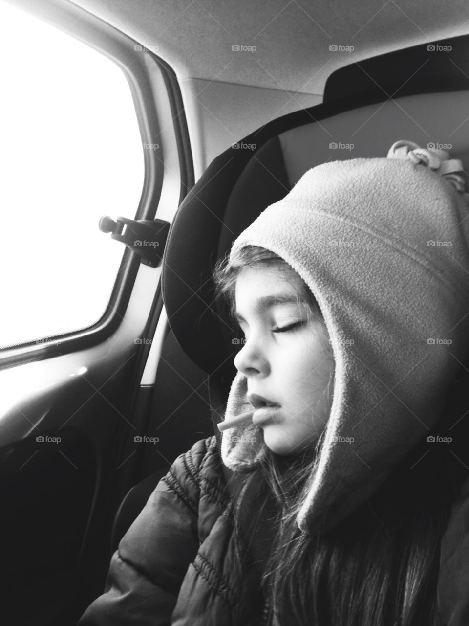Sleeping in the car