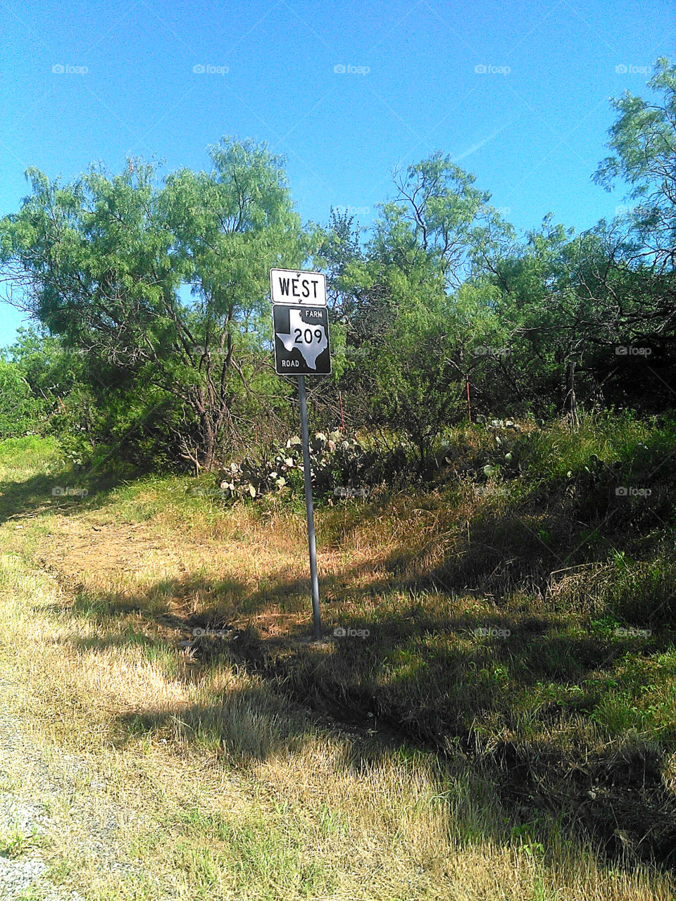 west bound. i rode my bike all the way out to this sign