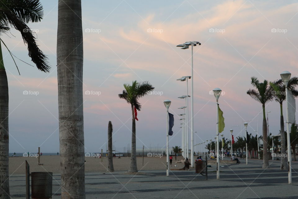 The beautiful sky of Luanda, Angola 