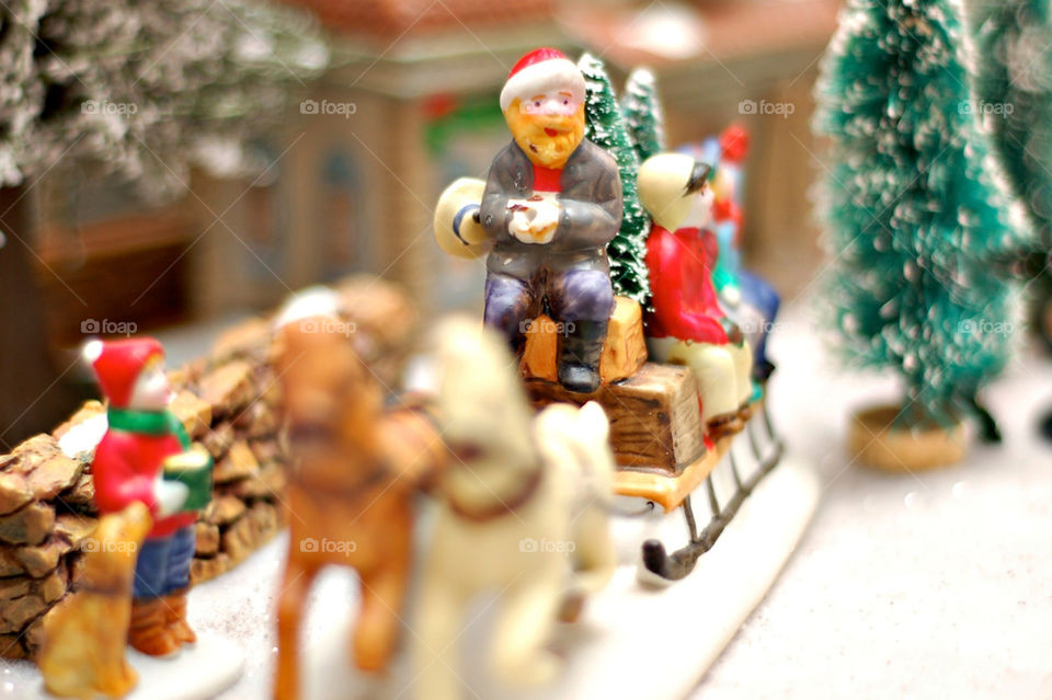 christmas town horse plastic by stephenkirsh