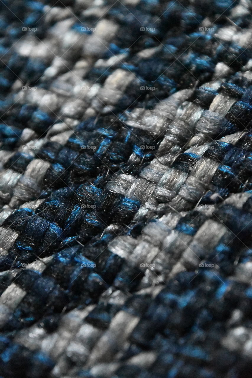 blue braided rug