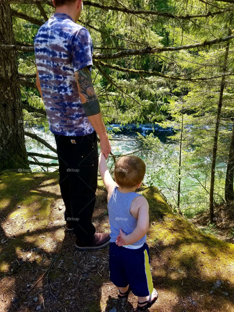 stopped to stretch our legs, and to view the rushing waters. my son was nervous, to get close enough to see. but (step)Daddy helped, by taking his hand. I love these boys, so much. thank you, to my man/partner/best friend, for giving my boys courage