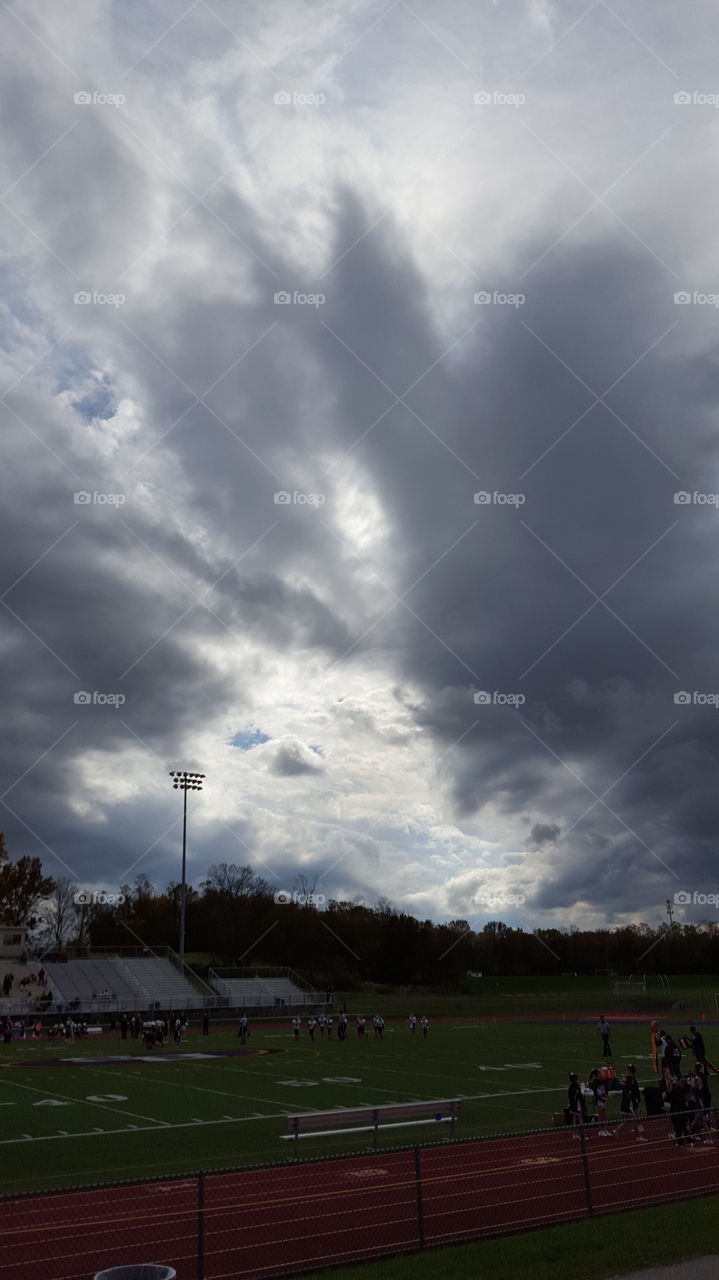 storm brewing at the stadium